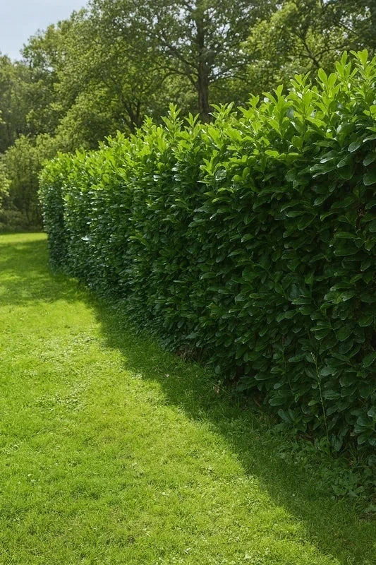 Haie de laurier du Caucase 'Dart's' - 25 mètres - Pot de 2 litres