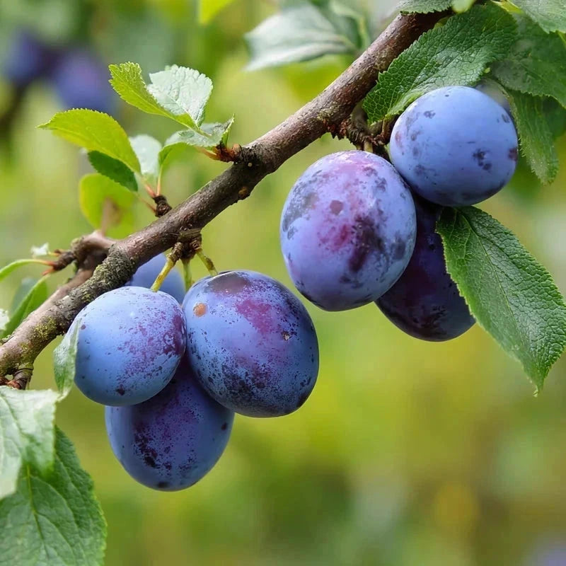 Prunier nain 'Mirablue' - 1/4 tige - H.60/80cm - Pot de 10 litres